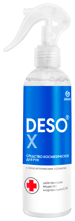 Grass Средство косметическое для рук с антисептическим эффектом Deso X, 250 мл.