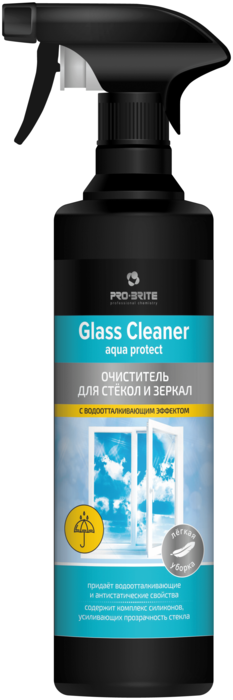 Pro-Brite Glass cleaner "aqua protect" Очиститель для стекол и зеркал Антидождь 500мл.