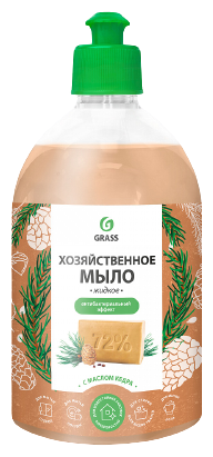 Grass Мыло жидкое хозяйственное с маслом кедра, 500 мл.