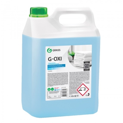 Grass Пятновыводитель-отбеливатель G-Oxi для белых вещей с активным кислородом, канистра, 5,3 кг.