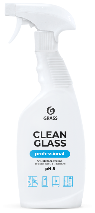 Grass Очиститель стекол и зеркал Clean Glass Professional, 600 мл.