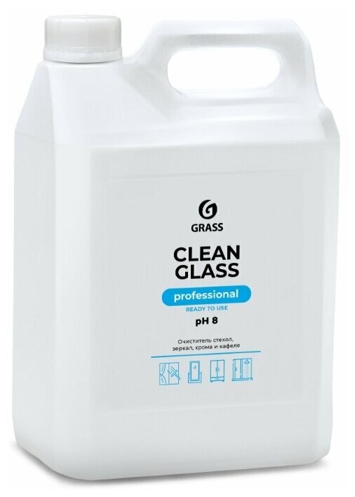 Grass Средство для очистки стекол и зеркал Clean glass concentrate Professional,5 кг